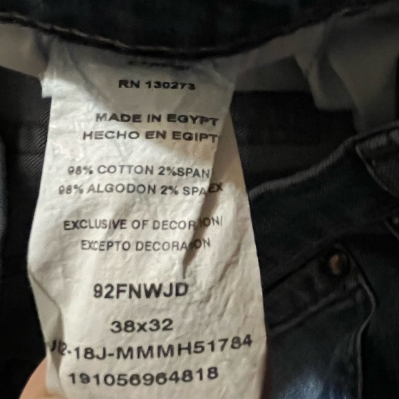 Men’s Wrangler Slim Straight Blue Jeans - Picture 5 of 5